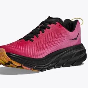 Hoka Women's Pink to Magenta Gradient Running Shoe with Black Midsole